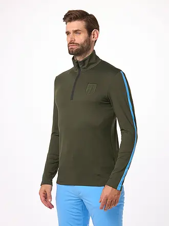 TONI SAILER | Zipshirt intimo da uomo Giorgio | dunkelgrün